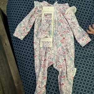 Floral Kids One Piece - Pink